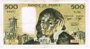 France : Billet De 500 Frs Pascal Du 7.1.1982 - 500 F 1968-1993 ''Pascal''