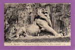 90    BELFORT (le Lion De Bartholdi)Carte  Trés Animée LE LION MESURE 22 Mde Long  Et 11m De Haut  Cpa Année 1913 (M) - Belfort – Le Lion