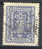 Österreich / Austria 1922, Mi. # 376 (o), Perfin: W.B.V. - Used Stamps