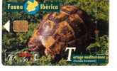 SPAIN 2000 PTAS TURTLE MARINE ANIMAL FAUNA IBERICA   CHIP  READ DESCRIPTION !! - Herdenkingsreclame