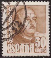 España 1948 Edifil 1022 Sello º General Francisco Franco Bahamonde (1892-1975) 50c Michel 952a Yvert 770 Spain Stamps - Gebraucht