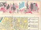 B0229 Cartina E Mappa Anni '60 - BRUXELLES -illustrazione Van De Velde - Turismo, Viajes