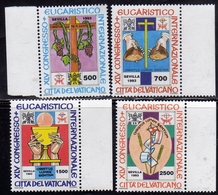 CITTÀ DEL VATICANO VATICAN VATIKAN 1993 CONGRESSO EUCARISTICO EUCHARISTIC CONGRESS SERIE COMPLETA COMPLETE SET MNH - Nuevos