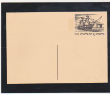 US Scott # UX61 Tourism In America 6-cent Postal Card Issued 1972 US Frigate Constellation - 1961-80