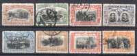 Rumänien; 1906; Michel 187/96 O; 50 Jahre Carol; 8 Werte - Used Stamps