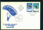 Delcampe - FDC 2972 Bulgaria 1980 /20 World Parachute Championship / FLAG /Weltmeisterschaft Im Fallschirmspringen, Kasanluk - Briefe