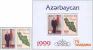 1999 AZERBAIJAN Nakhichevan-75. Pair Of 2v X1000 + S/S Of 2v X1000 - Azerbaïdjan