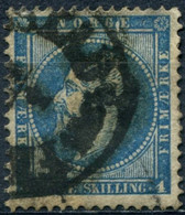 Pays : 352 (Norvège : Oscar I)  Yvert Et Tellier N°:     4 (o) - Used Stamps