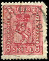 Pays : 352 (Norvège : Oscar I)  Yvert Et Tellier N°:    15 (o) ; Norgeskatalogen NO 15 A - Usati