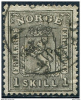 Pays : 352 (Norvège : Oscar I)  Yvert Et Tellier N°:    11 (o) - Used Stamps