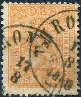 Pays : 352 (Norvège : Oscar I)  Yvert Et Tellier N°:    12 (o) - Used Stamps