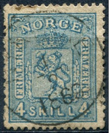 Pays : 352 (Norvège : Oscar I)  Yvert Et Tellier N°:    14 (o) - Used Stamps