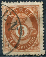 Pays : 352 (Norvège : Oscar I)  Yvert Et Tellier N°:    20 (o) - Used Stamps