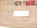 A0582 - 2 X 2 £ Imp.s.f Su Lettera VG TORINO 22-03-1946 Al Verso Ann. A Targhetta - Marcofilía