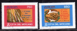 CITTÀ DEL VATICANO VATICAN VATIKAN 1995 EUROPA UNITA CEPT SERIE COMPLETA COMPLETE SET MNH - Unused Stamps