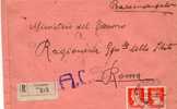 1944 Lettera Raccomandata Da Palermo A Roma - Poststempel