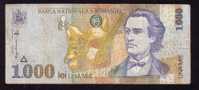 ROMANIA,BILLETE,PAPER MONEY,BANKNOTE,1 000 Lei 1998. - Roemenië