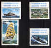 Venezuela YT1078-81 ** Escuela Naval: Fragata ARV Mcal. Sucre, Buque Escuela S. Bolivar, Submarino ARV Picua. EXFILVE'80 - Duikboten