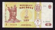 Moldova Billete De"UN LEU" Issue 1994 ,VF. - Moldova