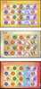 Taiwan 2002 Chinese Knot Greeting Stamps Sheets Handicraft Butterfly Flower - Blocks & Sheetlets