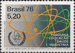 BRAZIL - XX CONFERENCE OF INTERNATIONAL ATOMIC ENERGY AGENCY 1976 - MNH - Atom