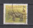 Zimbabwe Used 1990, Black Rhiniceros, Rhino, Animal - Zimbabwe (1980-...)