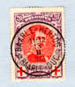 Croix-Rouge, Albert Ier,  134, Cote 35 €, Cachet De Compétion - 1914-1915 Croce Rossa