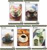 B04034 China Phone Cards Starbucks Coffee 5pcs - Alimentación