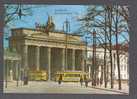 Germany PPC Alt-Berlin Brandenburger Tor Um 1929 Tram Tramways - Porte De Brandebourg