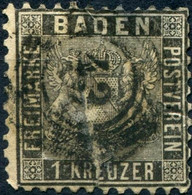 Pays :  20,4 (Allemagne: Bade (Grand-Duché))   Yvert Et Tellier N° :  13 (o) - Usados