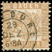 Pays :  20,4 (Allemagne: Bade (Grand-Duché))   Yvert Et Tellier N° :  15 A (o) - Usados