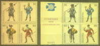 SWITZERLAND Mi 1020-23 UPU COSTUMES - Unused Stamps