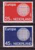PGL - EUROPA CEPT 1970 NEDERLAND Yv N°914/15 ** - 1970