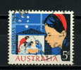 AUSTRALIA    1964       Christmas    5d  Red  Blue  Buff  And  Black   USED - Used Stamps