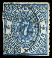Pays :  20,61 (Allemagne: Wurtenberg (Royaume : Charles Ier (1864-1888)  Yvert Et Tellier N° :  39 (o) - Gebraucht