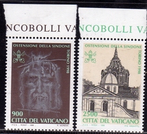 CITTÀ DEL VATICANO VATICAN VATIKAN 1998 OSTENSIONE DELLA SACRA SINDONE SHROUD'S SHOW SERIE COMPLETA COMPLETE SET MNH - Nuevos