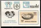 ARGENTINA - 1978  - COPA MUNDIAL DE FUTBOL - SOCCER - FOOTBALL - Souvenir Sheet  # 18  - MINT (NH) - Blokken & Velletjes