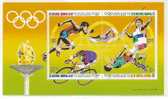 Hong Kong 1992 Olympic Games Stamps S/s Swimming Cycling Javelin High Jump Race - Estate 1992: Barcellona