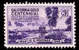 1948 USA "Sutter Mill" California Gold Rush Stamp Sc#954 Mineral - Nuevos