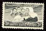 1948 USA "Four Chaplains" WWII Patriotic Stamp Sc#956 Ship Warship - Ongebruikt
