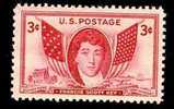 1948 USA Francis Scott Key Stamp Sc#962 Famous Lawyer Author National Flag History Ship - Nuevos