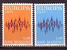 PGL - EUROPA CEPT 1972 SAINT MARIN Yv N°808/09 ** - 1972