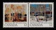 Canada Scott # 734a Pair Art And Trees MNH - Neufs