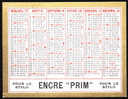 Calendrier  " Encre PRIM / Encre MIETTE "  1936 - Tamaño Pequeño : 1921-40