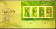 HONG KONG Mi 949-52 FDC INSECTS - FDC