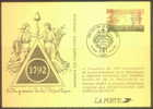 FRANCE Post Card 002 French Republic Anniversary - Enteros Administrativos