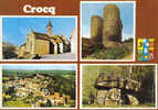 Carte Postale 23. Crocq  Trés Beau Plan - Crocq