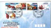 AUSTRALIA  FDC ANTARCTIC TERRITORY  50TH ANNIVERSARY RESEARCH 5 STAMPS $4.1 DATED 07-01-1998 CTO SG? READ DESCRIPTION !! - Lettres & Documents