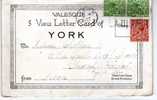 S1   -    993    -   YORK     .  (  ANGLETERRE )  .    Valesque .  5  View   Letter  Card  Of   YORK  . - York