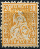 Pays : 453,3 (Suisse)            Yvert Et Tellier N° :    37 (o) - Used Stamps